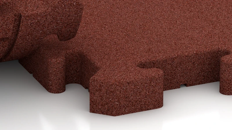 Encaje puzzle con bisel redondeado