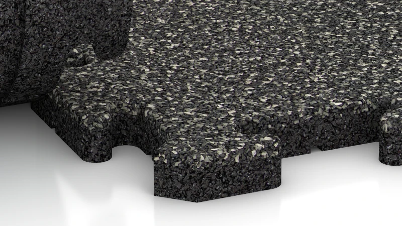 Encaje puzzle con bisel redondeado