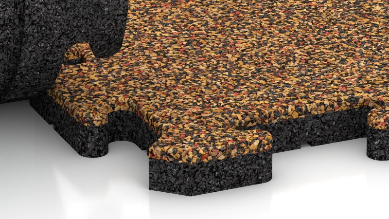 Encaje puzzle con bisel redondeado