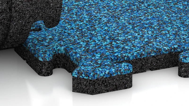 Encaje puzzle con bisel redondeado