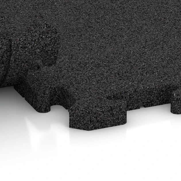 Großaufnahme vom Verbindungssystem von WARCO-Boden 2785 - Loseta polivalente para perros im Farbdesign Antracita. Abmessungen 50 x 50 x 3 cm | 0,25 m².