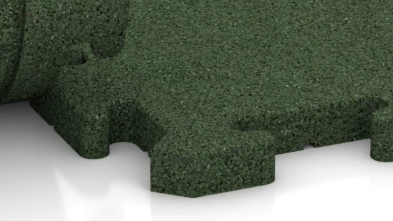 Encaje puzzle con bisel redondeado