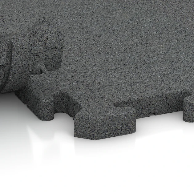 Großaufnahme vom Verbindungssystem von WARCO-Boden 6078 - Baldosa para eventos exteriores im Farbdesign Gris pizarra. Abmessungen 100 x 100 x 3 cm | 1,00 m².