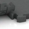 Großaufnahme vom Verbindungssystem von WARCO-Boden 3165 - Esterilla Protectora Fitness im Farbdesign Gris pizarra. Abmessungen 500 x 500 x 50 mm.