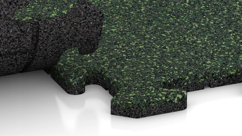 Encaje puzzle con bisel redondeado