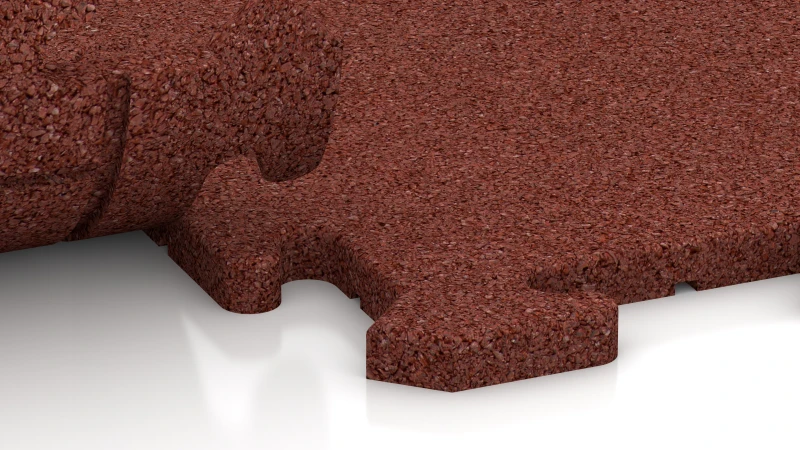 Encaje puzzle con bisel redondeado