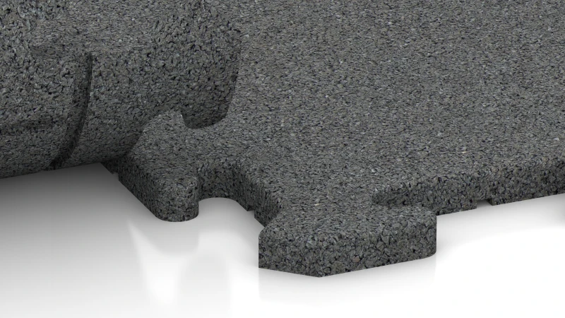 Encaje puzzle con bisel redondeado