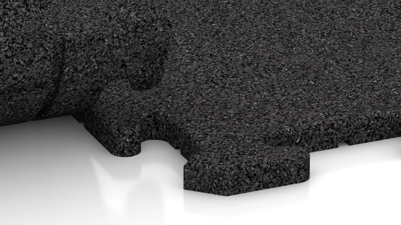 Encaje puzzle con bisel redondeado