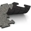 Großaufnahme vom Verbindungssystem von WARCO-Boden 4725 - Loseta de borde HD im Farbdesign Granito clásico. Abmessungen 500 x 235 x 18 mm.