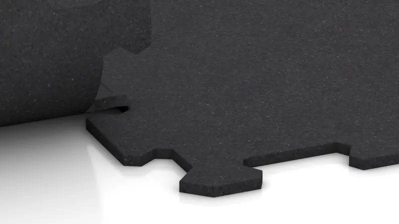 Conexión de puzzle recortada sin biselado