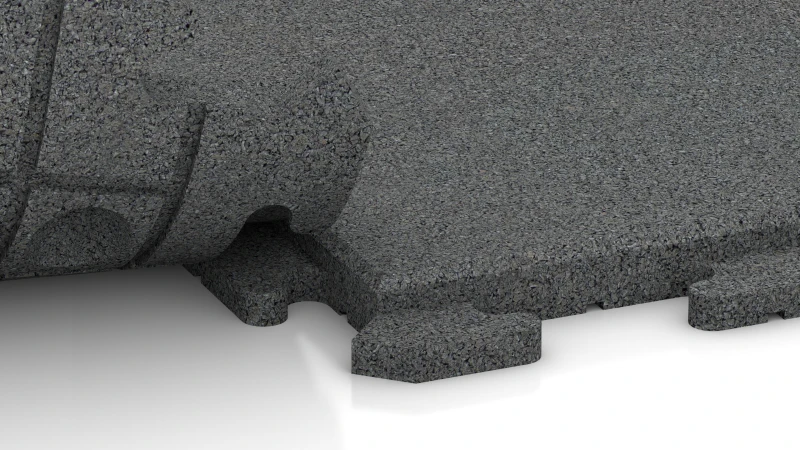 Encaje puzzle oculto con bisel redondeado