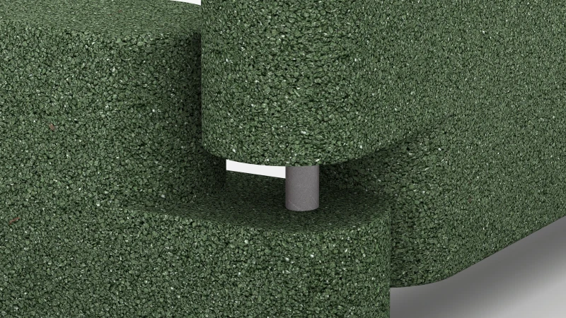 Encadenamiento con anclaje al suelo