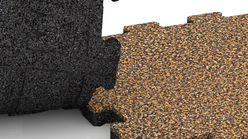 Conexión de puzzle recortada sin biselado