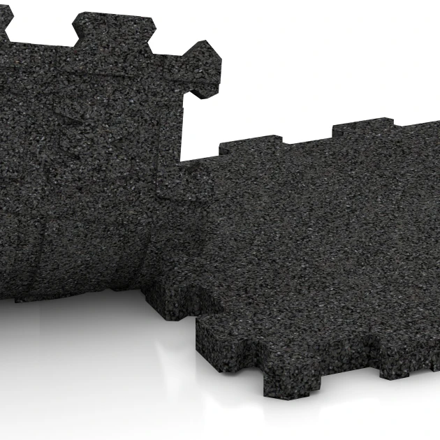 Großaufnahme vom Verbindungssystem von WARCO-Boden 3741 - Suelo para terraza sin juntas im Farbdesign Antracita. Abmessungen 30,6 x 30,6 x 2 cm | 0,094 m².