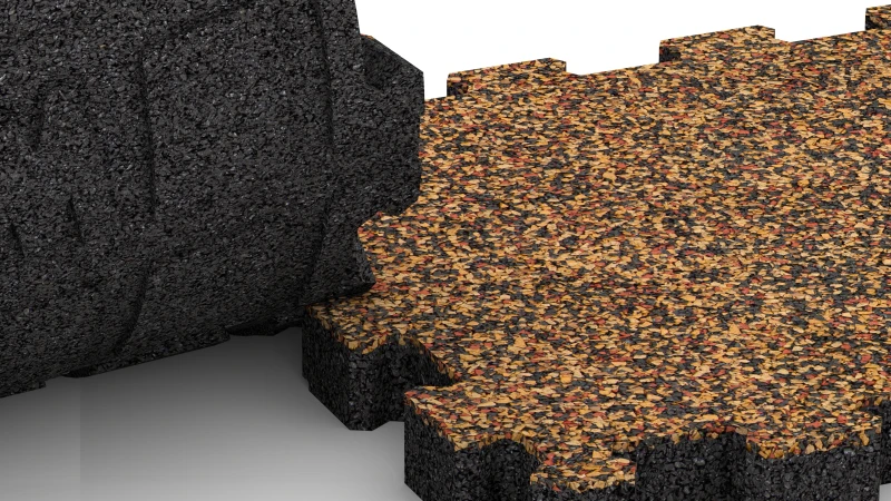 Encaje puzzle recortado sin bisel