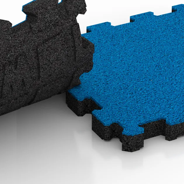 Großaufnahme vom Verbindungssystem von WARCO-Boden 5237 - Baldosa borde piscina sin juntas im Farbdesign Azul cielo. Abmessungen 306 x 306 x 30 mm.