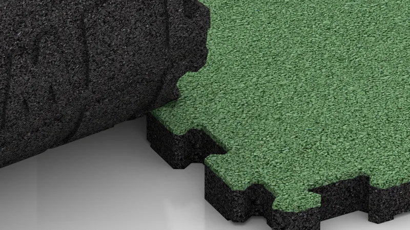 Conexión de puzzle recortada sin biselado