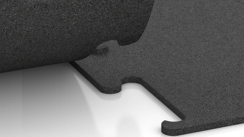 Encaje puzzle recortado sin bisel