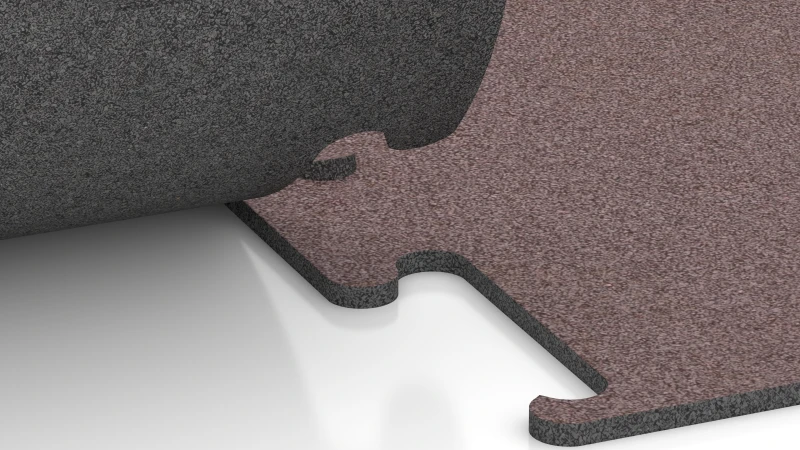 Encaje puzzle recortado sin bisel