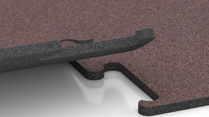 Encaje puzzle recortado sin bisel