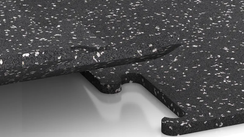 Conexión de puzzle recortada sin biselado