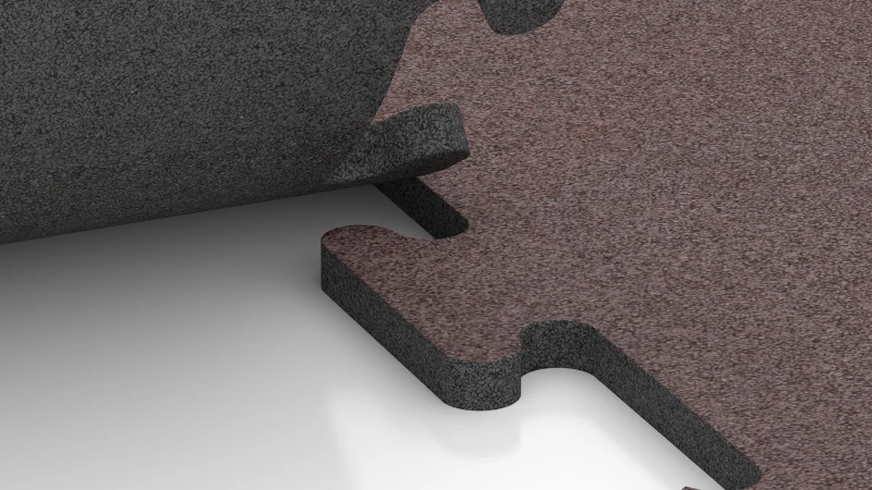 Encaje puzzle recortado sin bisel