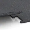Großaufnahme vom Verbindungssystem von WARCO-Boden 3769 - Pavimento Fitness Performance Elite im Farbdesign Rojo ligeramente moteado. Abmessungen .