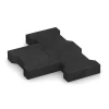 Großaufnahme vom Verbindungssystem von WARCO-Boden 3845 - Adoquín im Farbdesign Antracita. Abmessungen 20 × 16,5 × 4,3 cm | 0,0278 m².