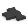 Großaufnahme vom Verbindungssystem von WARCO-Boden 7068 - Adoquín im Farbdesign Antracita. Abmessungen 20 x 16,5 x 4,5 cm | 0,0278 m².
