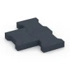 Großaufnahme vom Verbindungssystem von WARCO-Boden 7071 - Adoquín im Farbdesign Gris pizarra. Abmessungen 20 x 16,5 x 4,5 cm | 0,0278 m².
