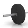 Großaufnahme vom Verbindungssystem von WARCO-Boden 6084 - Bumper Plate im Farbdesign Antracita. Abmessungen 5 kg | ø 45,4 x 3,15 cm.
