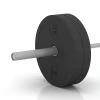 Großaufnahme vom Verbindungssystem von WARCO-Boden 6088 - Bumper Plate Slim im Farbdesign Antracita. Abmessungen 15 kg | ø 45,4 x 5,85 cm.