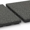 Großaufnahme vom Verbindungssystem von WARCO-Boden 6422 - Loseta amortiguadora – 120 cm im Farbdesign Granito gris oscuro. Abmessungen 50 x 50 x 4 cm.