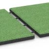 Großaufnahme vom Verbindungssystem von WARCO-Boden 6129 - Loseta amortiguadora 95 cm im Farbdesign Verde tilo. Abmessungen 50 x 50 x 3 cm | 0,25 m².