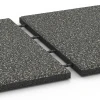 Großaufnahme vom Verbindungssystem von WARCO-Boden 6413 - Loseta amortiguadora – 90 cm im Farbdesign Granito gris oscuro. Abmessungen 50 x 50 x 3 cm | 0,25 m².