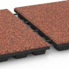 Großaufnahme vom Verbindungssystem von WARCO-Boden 6435 - Loseta amortiguadora – 160 cm im Farbdesign Etna. Abmessungen 50 x 50 x 4,8 cm.
