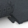 Großaufnahme vom Verbindungssystem von WARCO-Boden 7055 - Loseta de caucho Linea im Farbdesign Gris pizarra. Abmessungen 50 x 50 x 3 cm | 0,25 m².