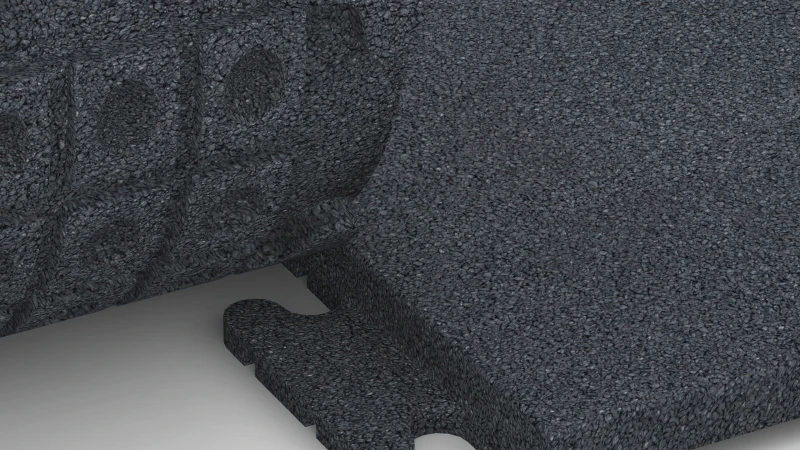 Encaje puzzle oculto con bisel redondeado