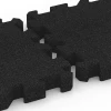 Großaufnahme vom Verbindungssystem von WARCO-Boden 6309 - Loseta anticaída tipo puzzle im Farbdesign Antracita. Abmessungen 50 x 50 x 6 cm | 0,25 m².