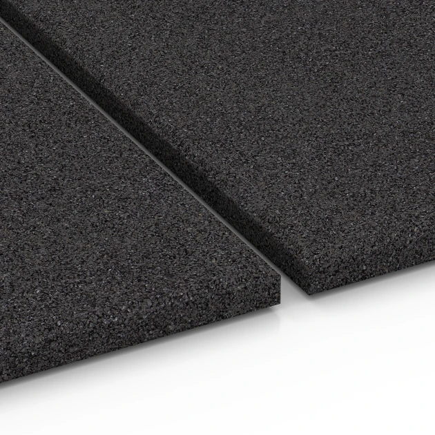 Großaufnahme vom Verbindungssystem von WARCO-Boden 6379 - Loseta de caucho para cuadras im Farbdesign Antracita. Abmessungen 100 x 100 x 3 cm | 1,00 m².