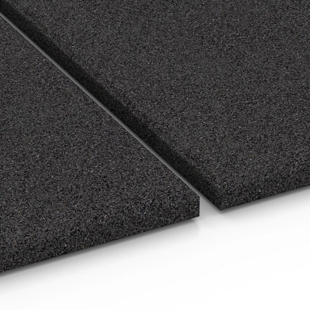 Großaufnahme vom Verbindungssystem von WARCO-Boden 6381 - Loseta de caucho para cuadras im Farbdesign Antracita. Abmessungen 100 x 50 x 3 cm | 0,50 m².