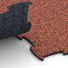 Großaufnahme vom Verbindungssystem von WARCO-Boden 6836 - Fitness Active suelo im Farbdesign Etna. Abmessungen 97,1 x 97,1 × 1,8 cm.