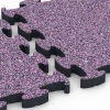Großaufnahme vom Verbindungssystem von WARCO-Boden 6882 - Suelo Fitness Max im Farbdesign Lavanda. Abmessungen 44,6 x 44,6 × 2,8 cm.