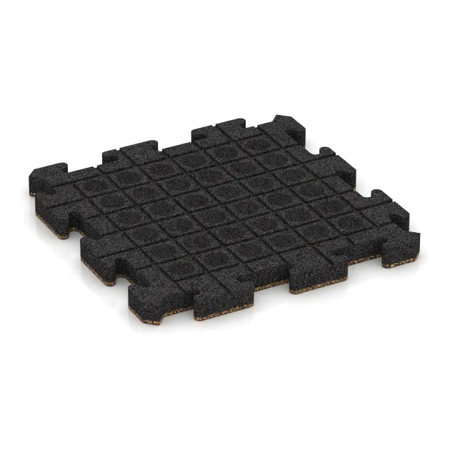 Aufsicht auf die Unterseite, also die Bodenseite von WARCO-Formteil 2889 - Paving slab im Format 500 x 500 x 40 mm.