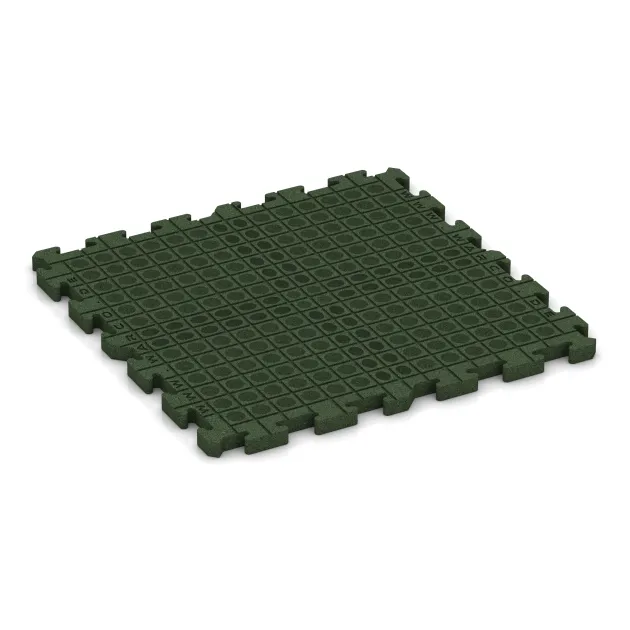 Aufsicht auf die Unterseite, also die Bodenseite von WARCO-Formteil 3483 - Esterilla Protectora Fitness HD im Format 1000 x 1000 x 40 mm.