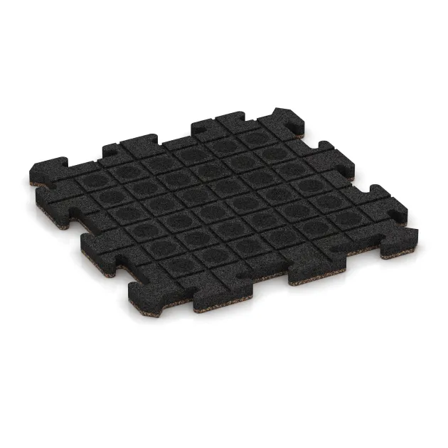 Aufsicht auf die Unterseite, also die Bodenseite von WARCO-Formteil 2730 - Baldosa borde piscina im Format 500 x 500 x 30 mm.