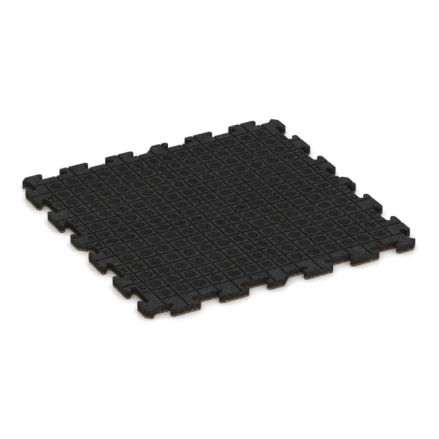 Aufsicht auf die Unterseite, also die Bodenseite von WARCO-Formteil 3230 - Esterilla Protectora Fitness HD im Format 1000 x 1000 x 30 mm.
