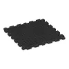 Aufsicht auf die Unterseite, also die Bodenseite von WARCO-Formteil 4569 - Playground flooring im Format 1000 x 1000 x 30 mm.