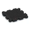 Aufsicht auf die Unterseite, also die Bodenseite von WARCO-Formteil 4155 - Pavimento deportivo de caucho im Format 500 x 500 x 50 mm.