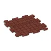 Aufsicht auf die Unterseite, also die Bodenseite von WARCO-Formteil 3920 - Pavimento deportivo para perros HD im Format 500 x 500 x 18 mm.
